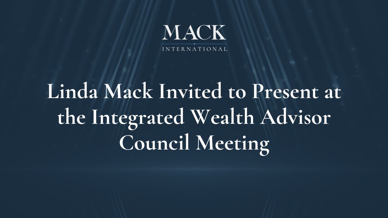 Family Office Exchange (FOX) Invited Linda Mack to Present at the Integrated Wealth Advisor Council Meeting in Chicago, Illinois, April 17-18