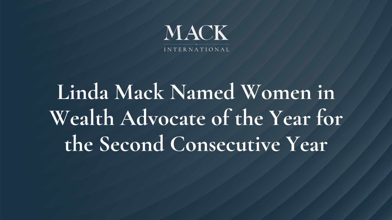 Linda Mack Named Women in Wealth Advocate of the Year for the Second Consecutive Time at the 2020 Private Asset Management Awards