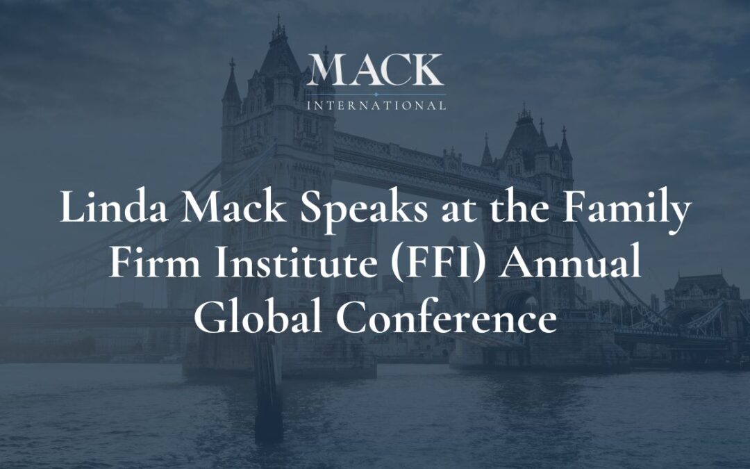 Linda Mack speaks on Compensating Family Members at the Family Firm Institute (FFI) Annual Global Conference in London, October 21-24, 2015